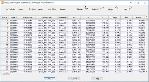 Blockfile digital camera frame editor Exterior Orientation parameter editor.jpg
