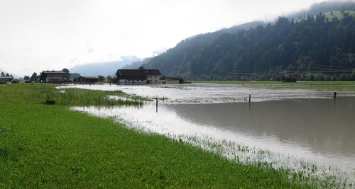overstroming Salzach Pinzgau Oostenrijk